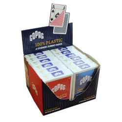 Cartouche COPAG â4 INDEXâ â 12 Jeux 100% Plastique â Format Poker â 4 Index Jumbo
