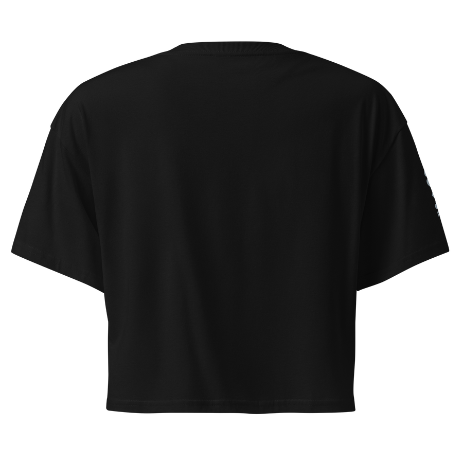 Crop Top Essential Silver Edition — Noir — vue de dos