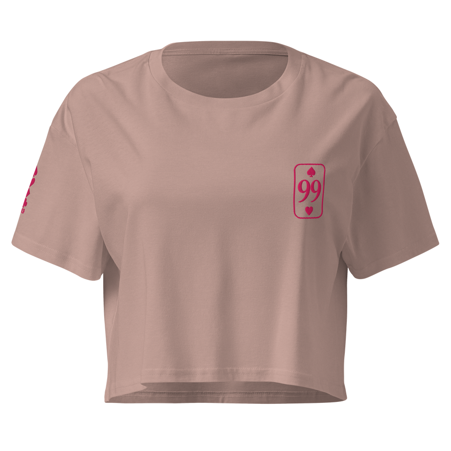 Crop Top Essential — Hazy Pink — vue de face