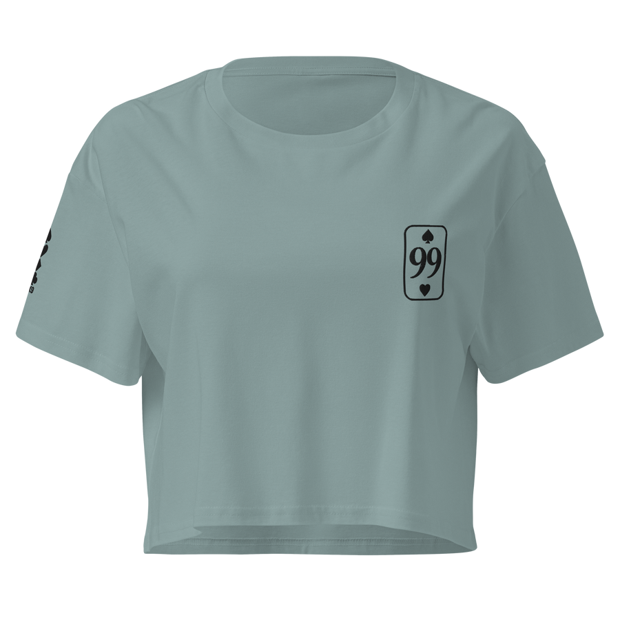 Crop Top Essential Black Edition — Mineral — vue de face