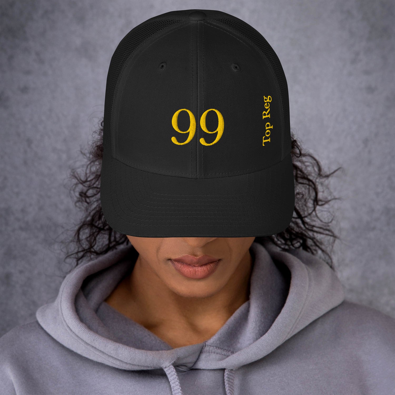 Casquette Trucker PK9 Top Reg Golden Edition — Noir
