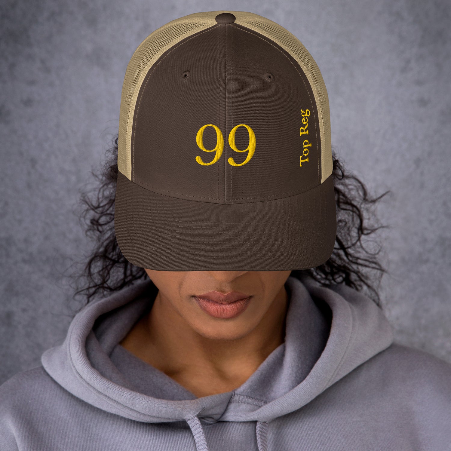Casquette Trucker PK9 Top Reg Golden Edition — Marron / Kaki
