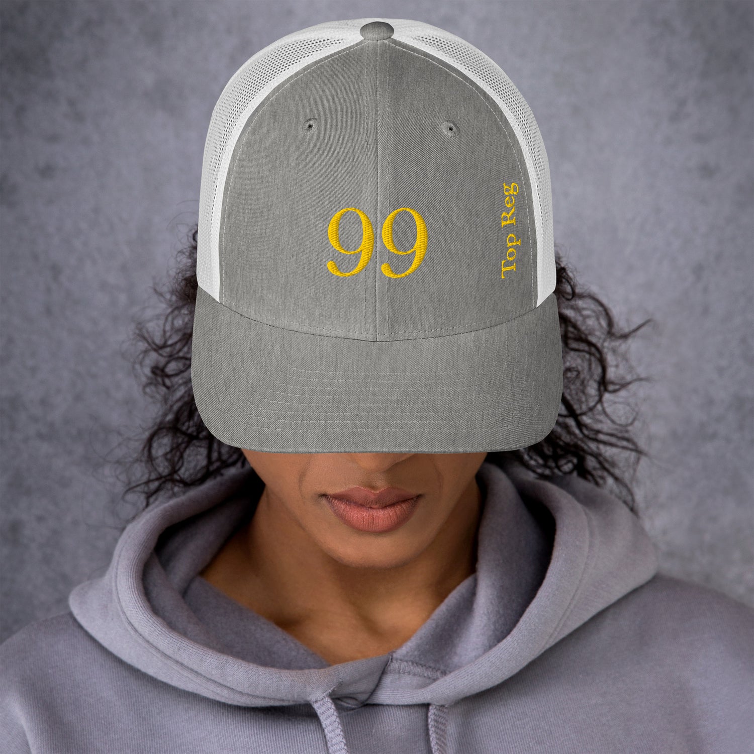 Casquette Trucker PK9 Top Reg Golden Edition — Heather Grey/White