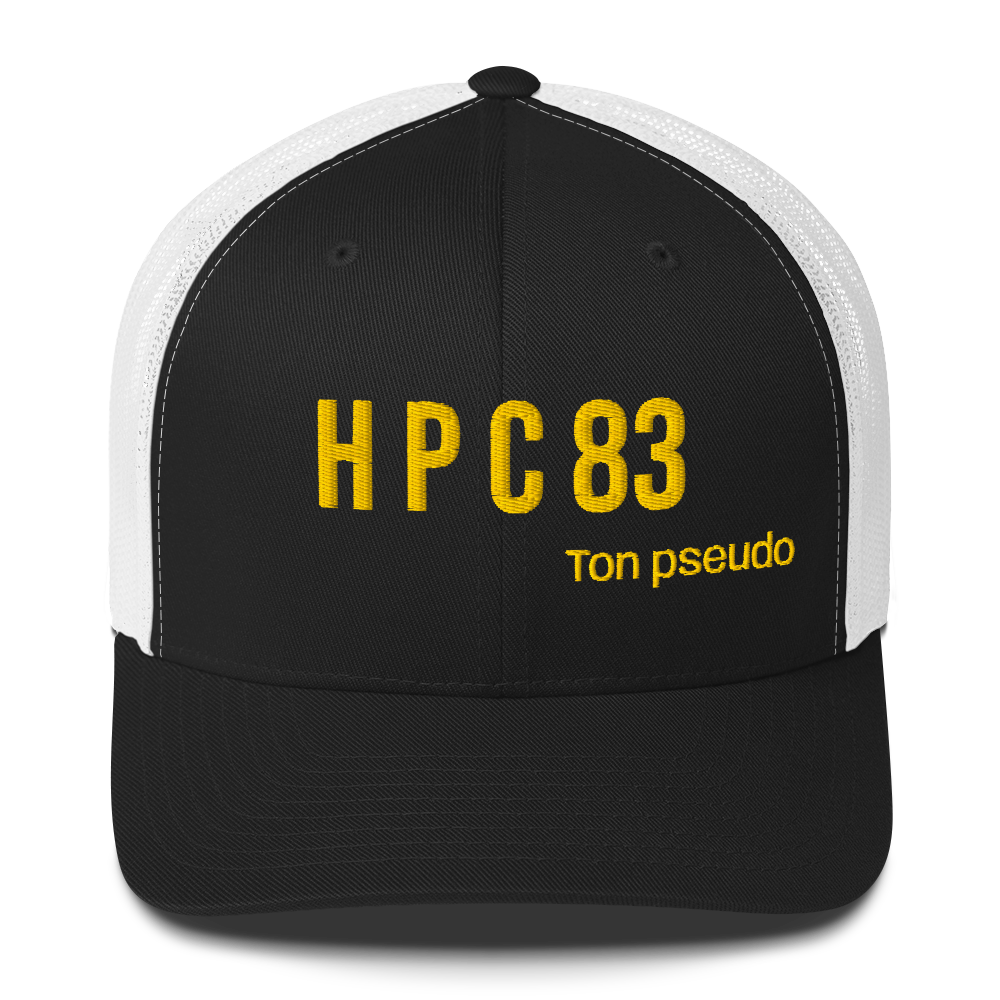 Casquette PK9 × HPC 83 — Black/ White