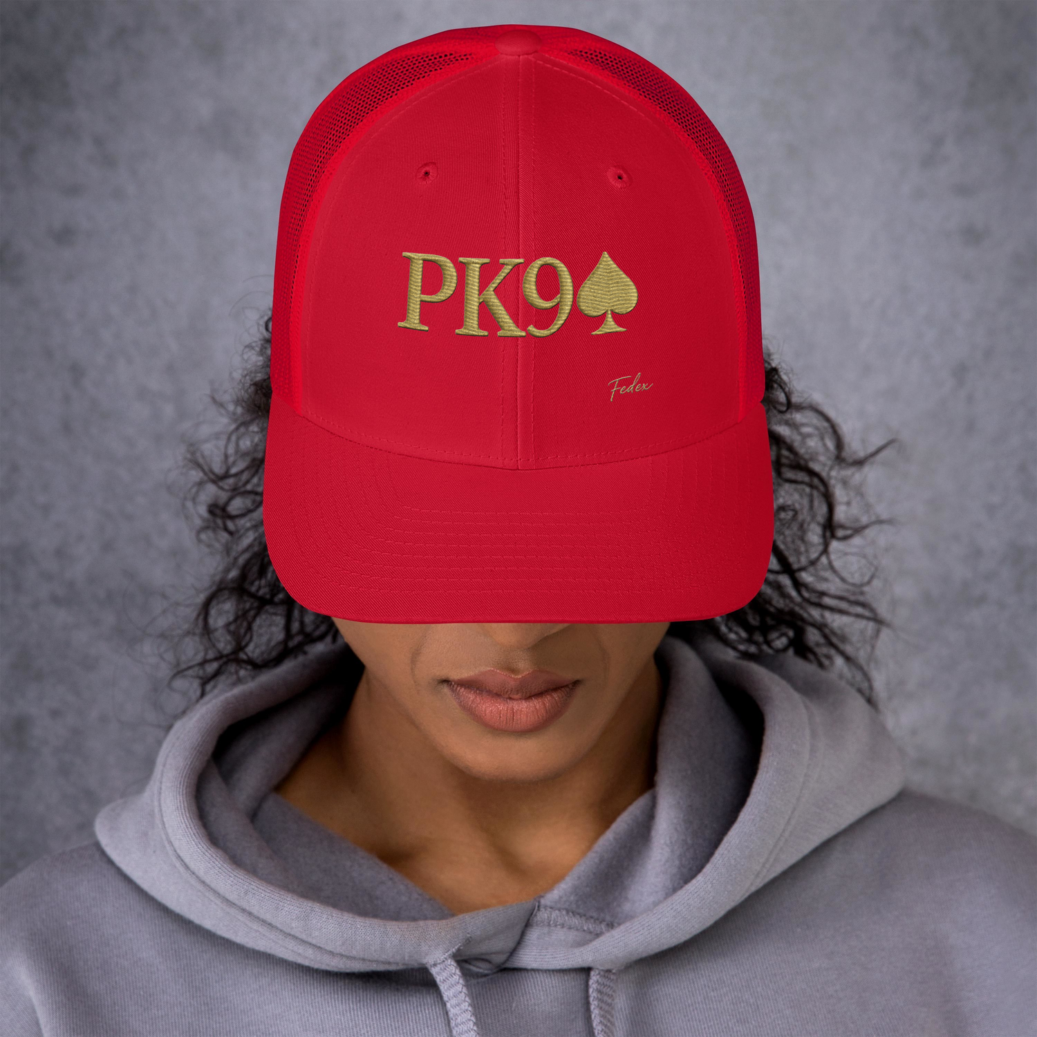 Casquette Trucker PK9 Signature FedEx — Rouge