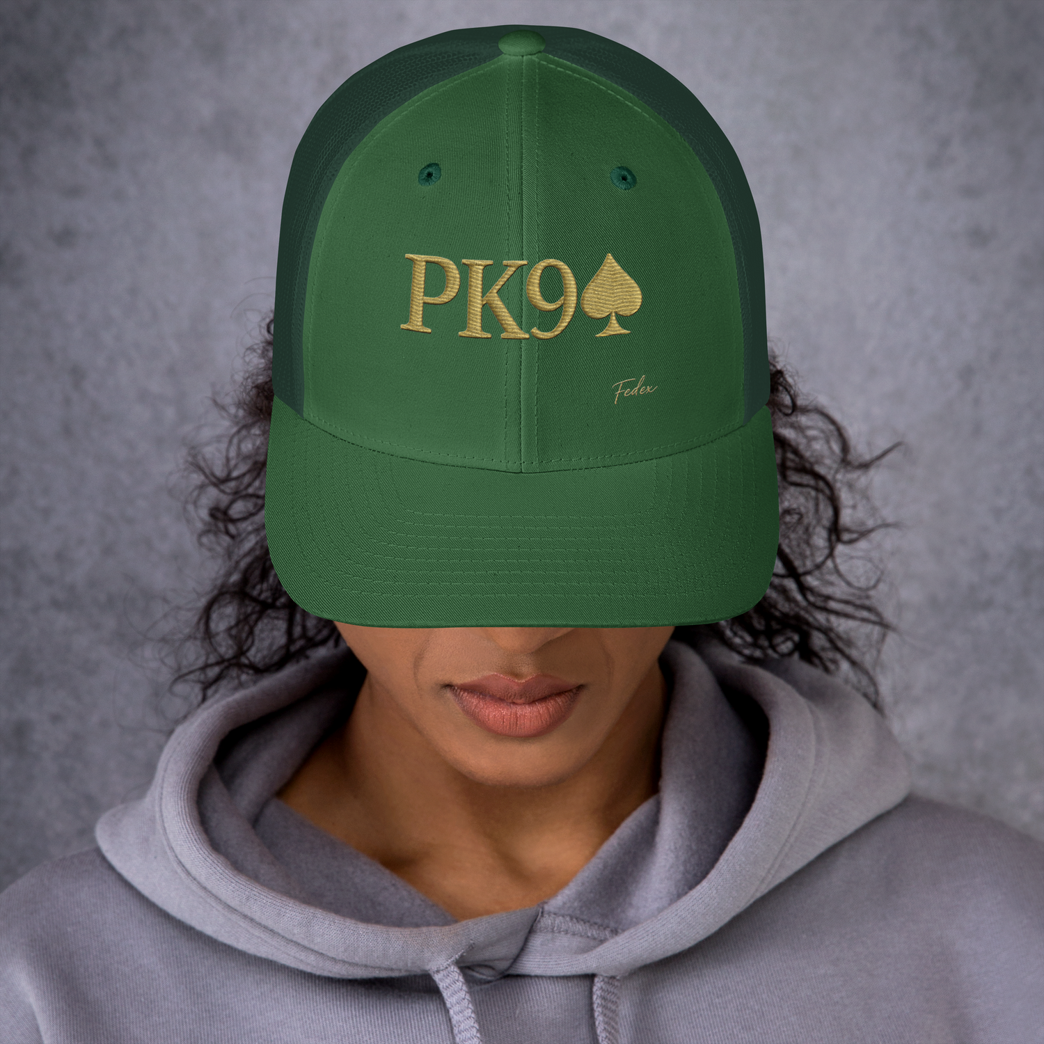 Casquette Trucker PK9 Signature FedEx — Vert
