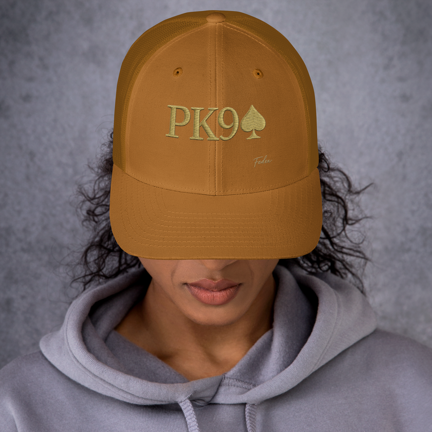 Casquette Trucker PK9 Signature FedEx — Caramel