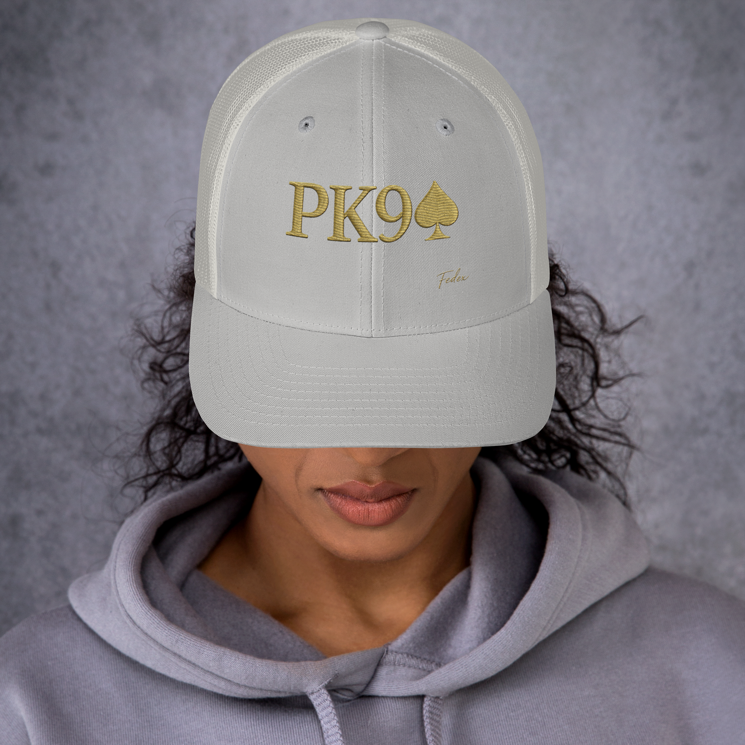 Casquette Trucker PK9 Signature FedEx — Argenté