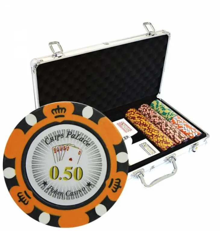 Malette 300 Jetons “CROWN – CASH GAME” – Clay Composite 14g – Setup Premium