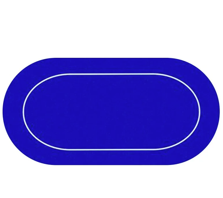 Tapis de Poker “ÉCO OVALE ” – 180 x 90 cm – Jersey Néoprène – Avec Housse