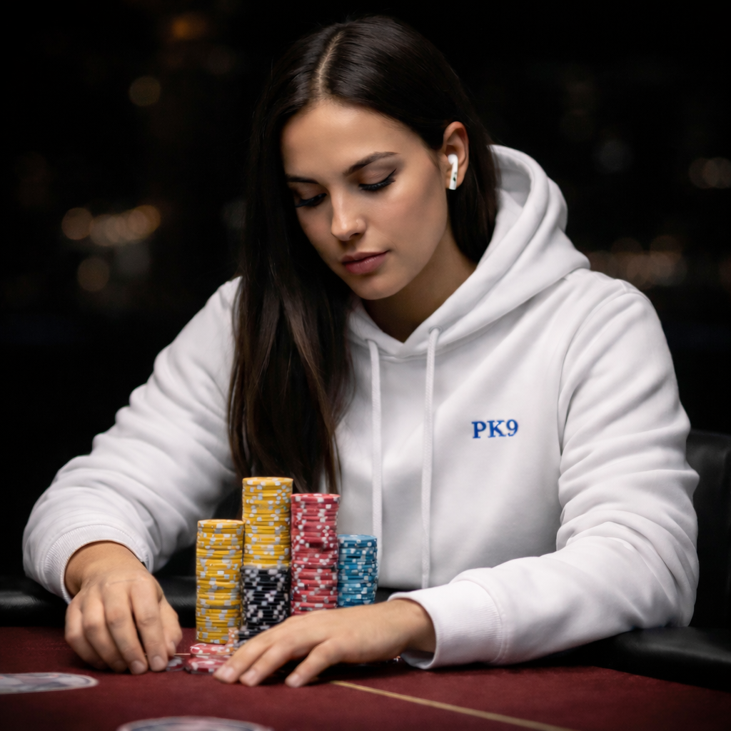 Hoodie Premium Biologique Pure Poker Spirit