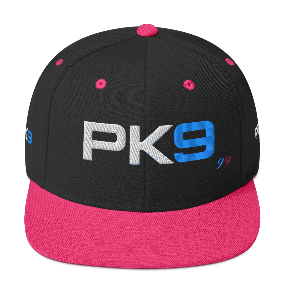 Casquette visière plate Summer Top Reg — Noir / Rose Fluo