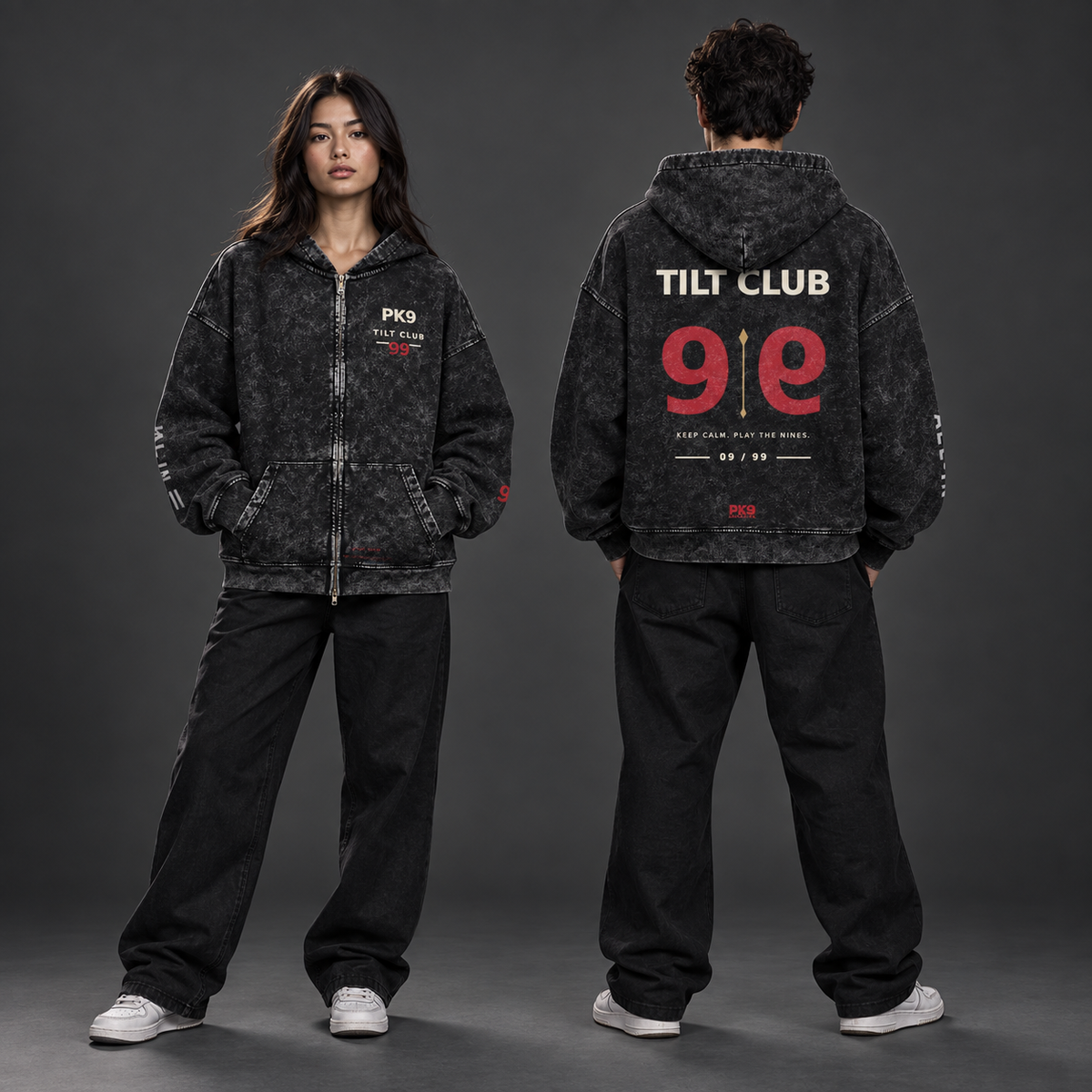 PK9 TILT CLUB 09/99 — Hoodie Zippé Hors-Série