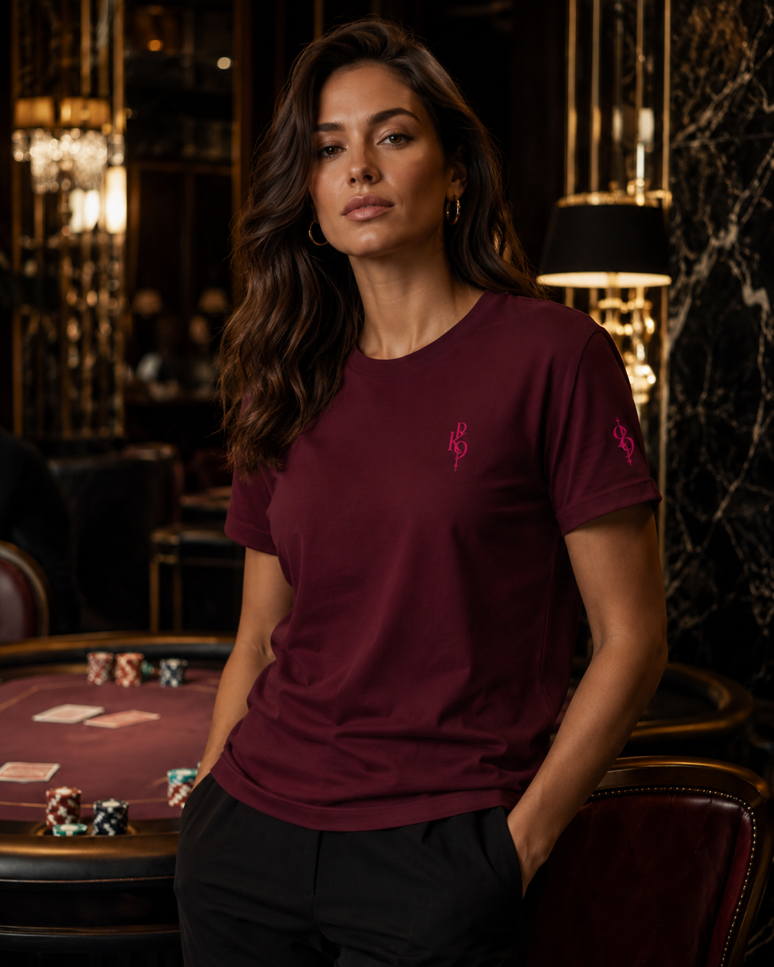 HighRoller Queen Tee — Femme Brodé
