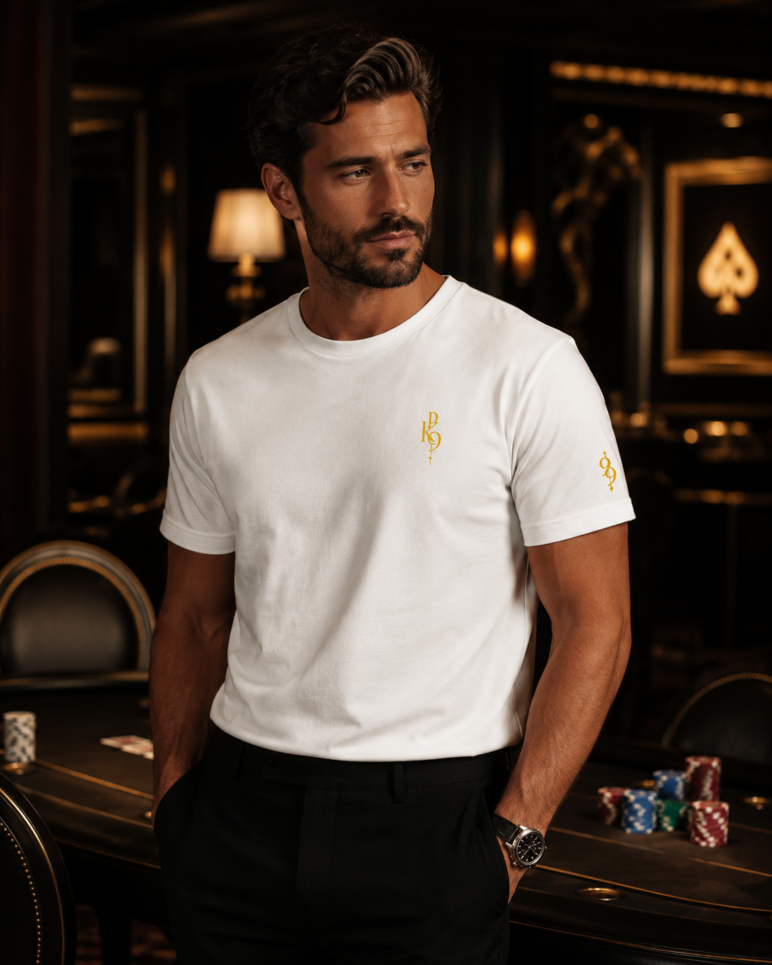 HighRoller Signature Tee — T-shirt Brodé