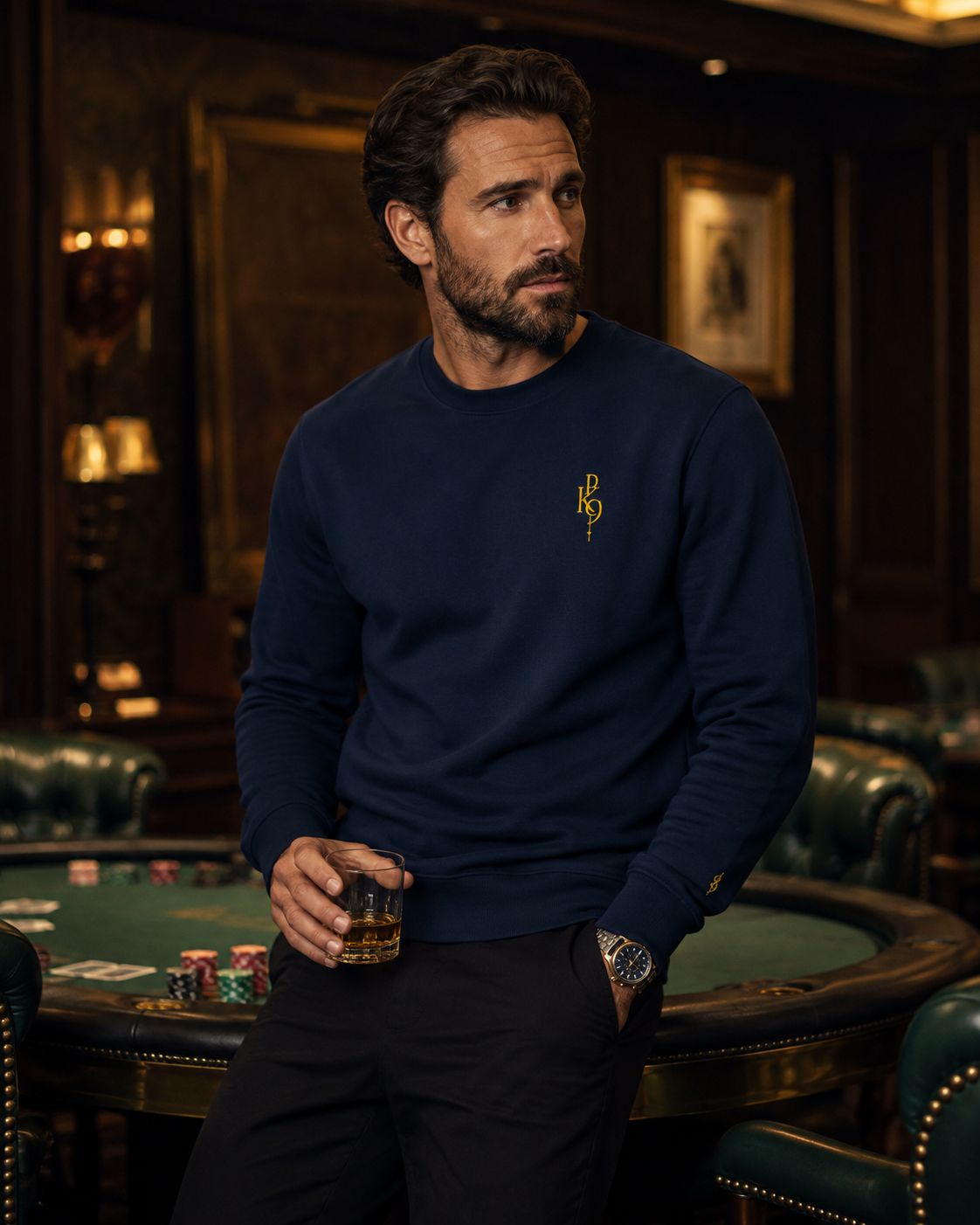 HighRoller Royal Crew — Sweat Premium Brodé