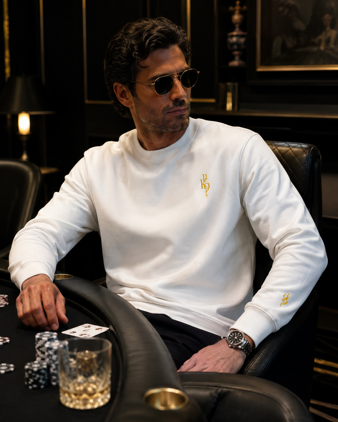 HighRoller Royal Crew — Sweat Premium Brodé