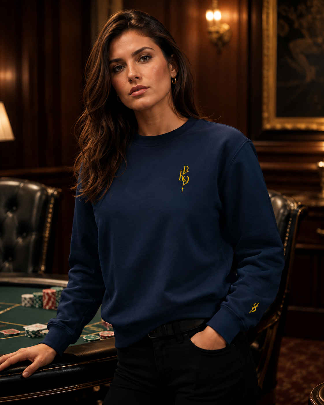 HighRoller Royal Crew — Sweat Premium Brodé