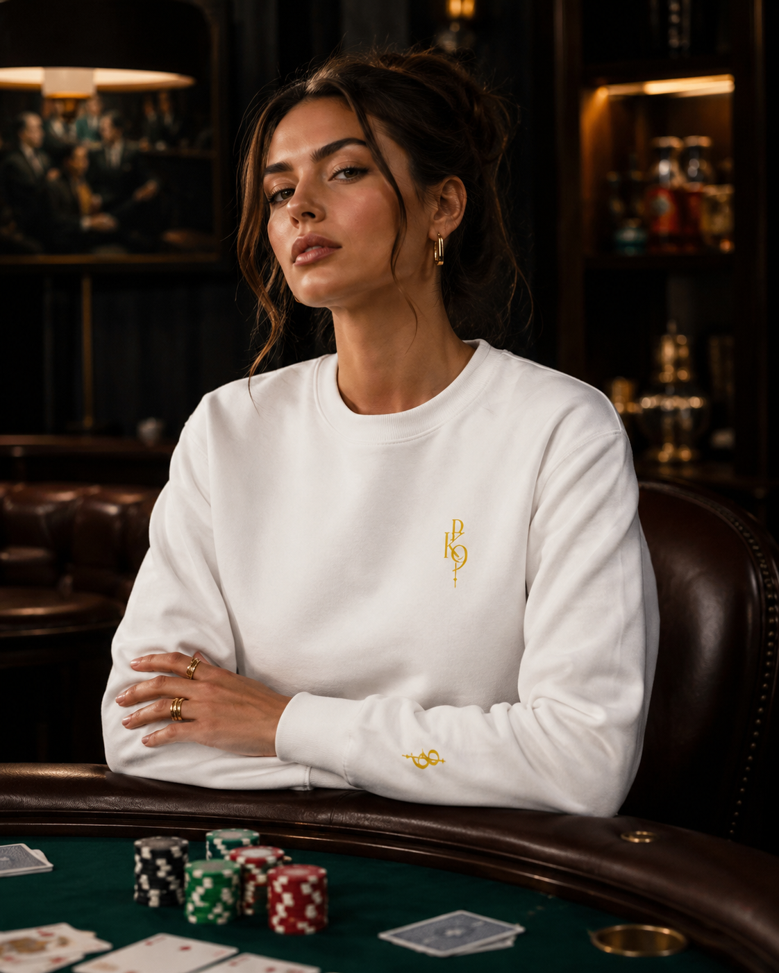 HighRoller Royal Crew — Sweat Premium Brodé