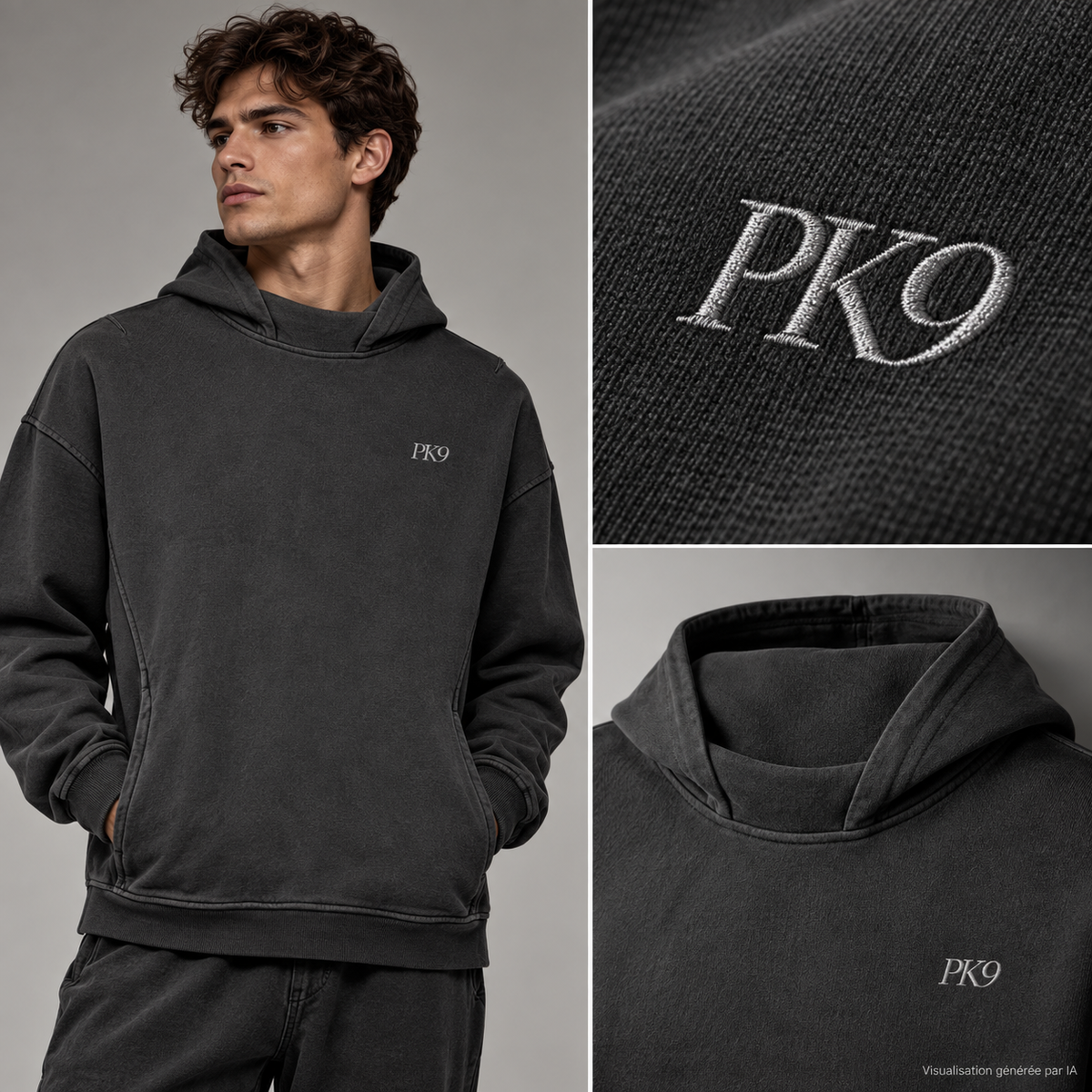CALM — Hoodie délavé First Timer