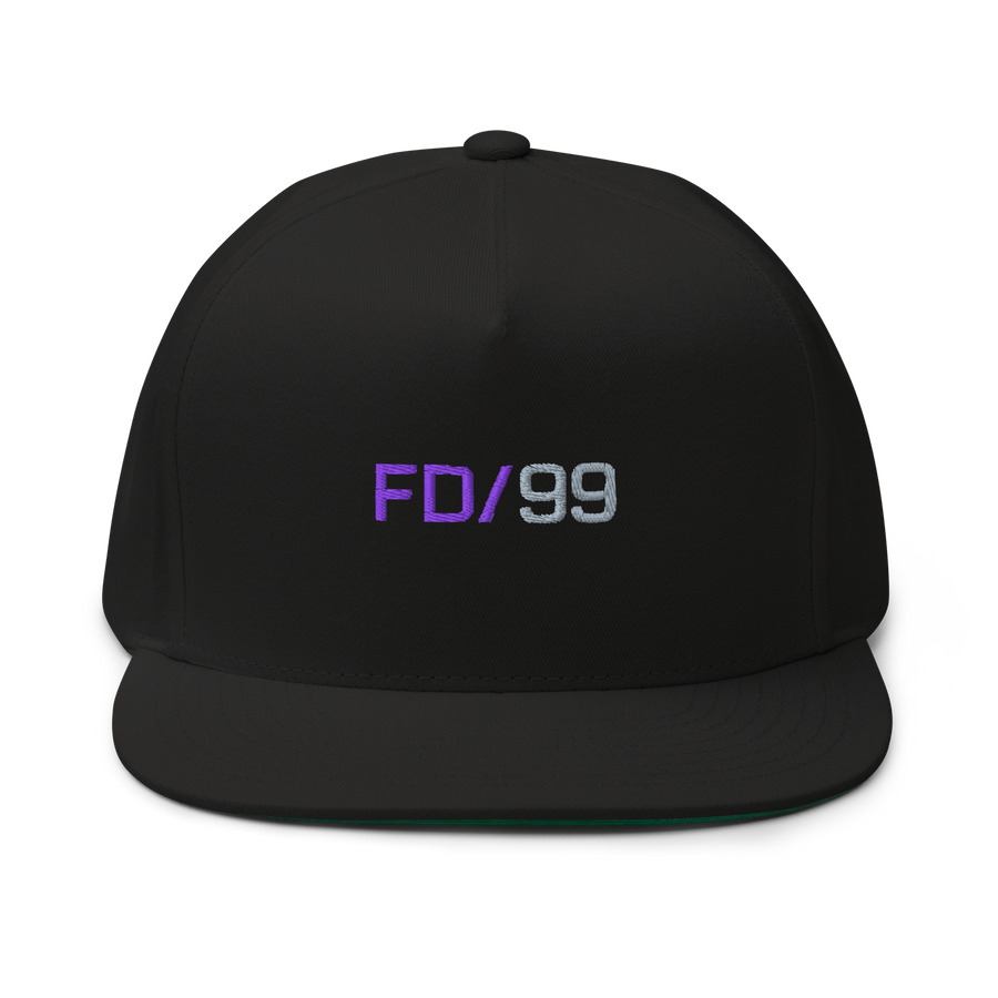 Casquette Flat Future Division — Noir — vue de face