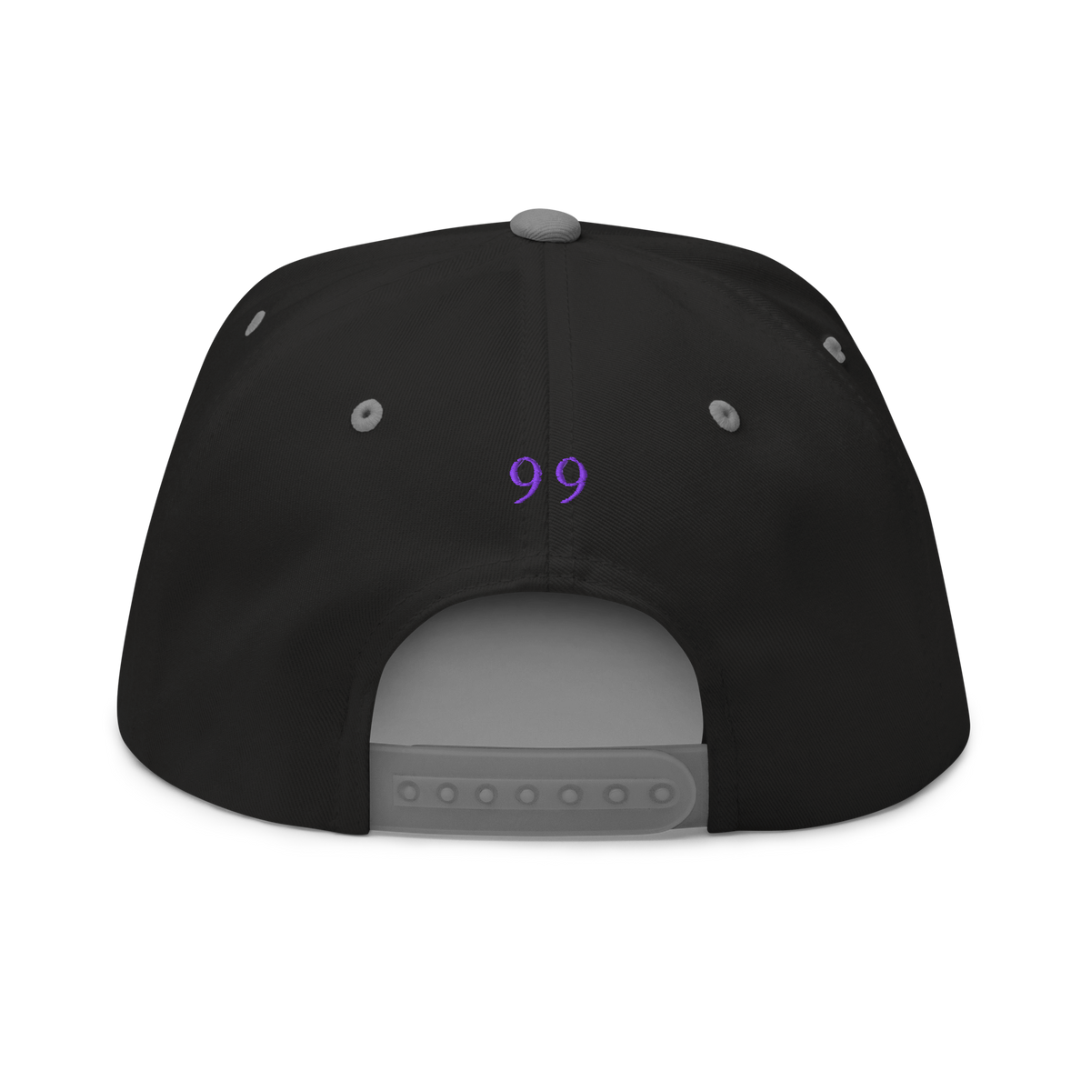 Casquette Flat Future Division — Noir Gris — vue de dos