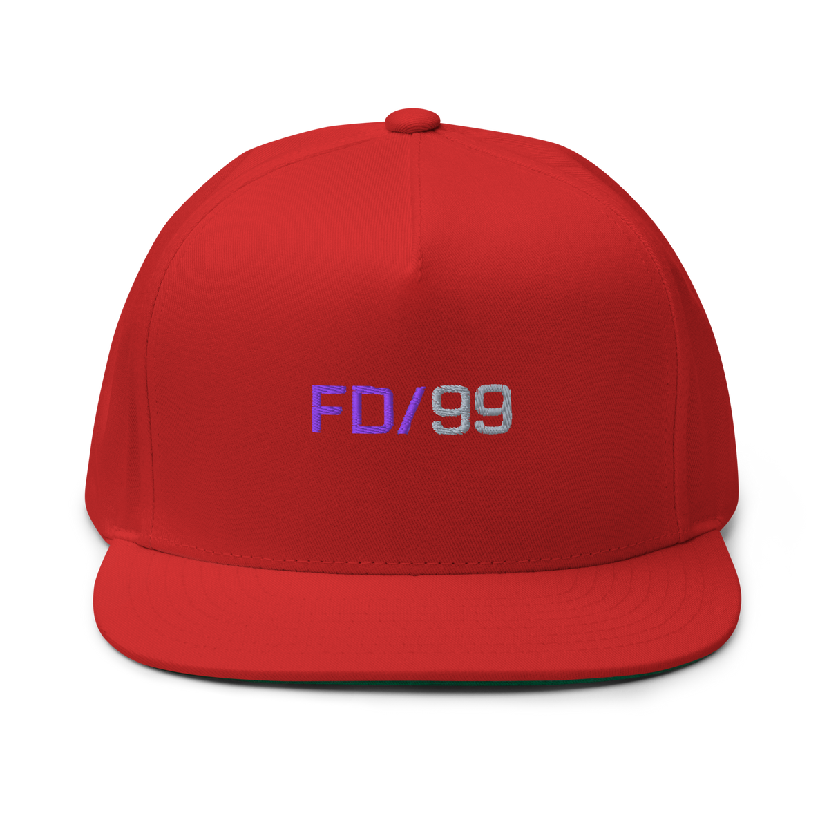 Casquette Flat Future Division — Rouge — vue de face