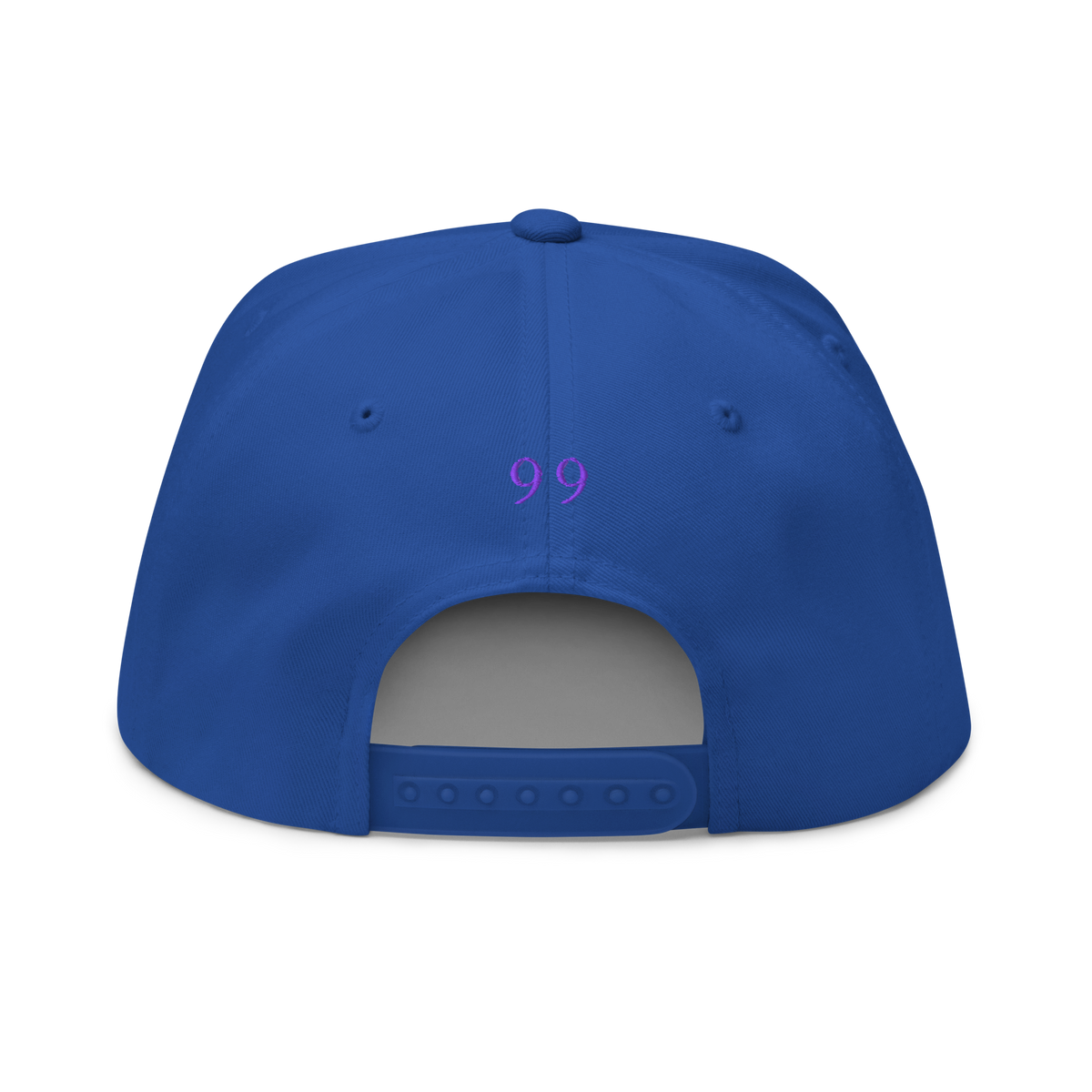 Casquette Flat Future Division — Bleu Roi — vue de dos
