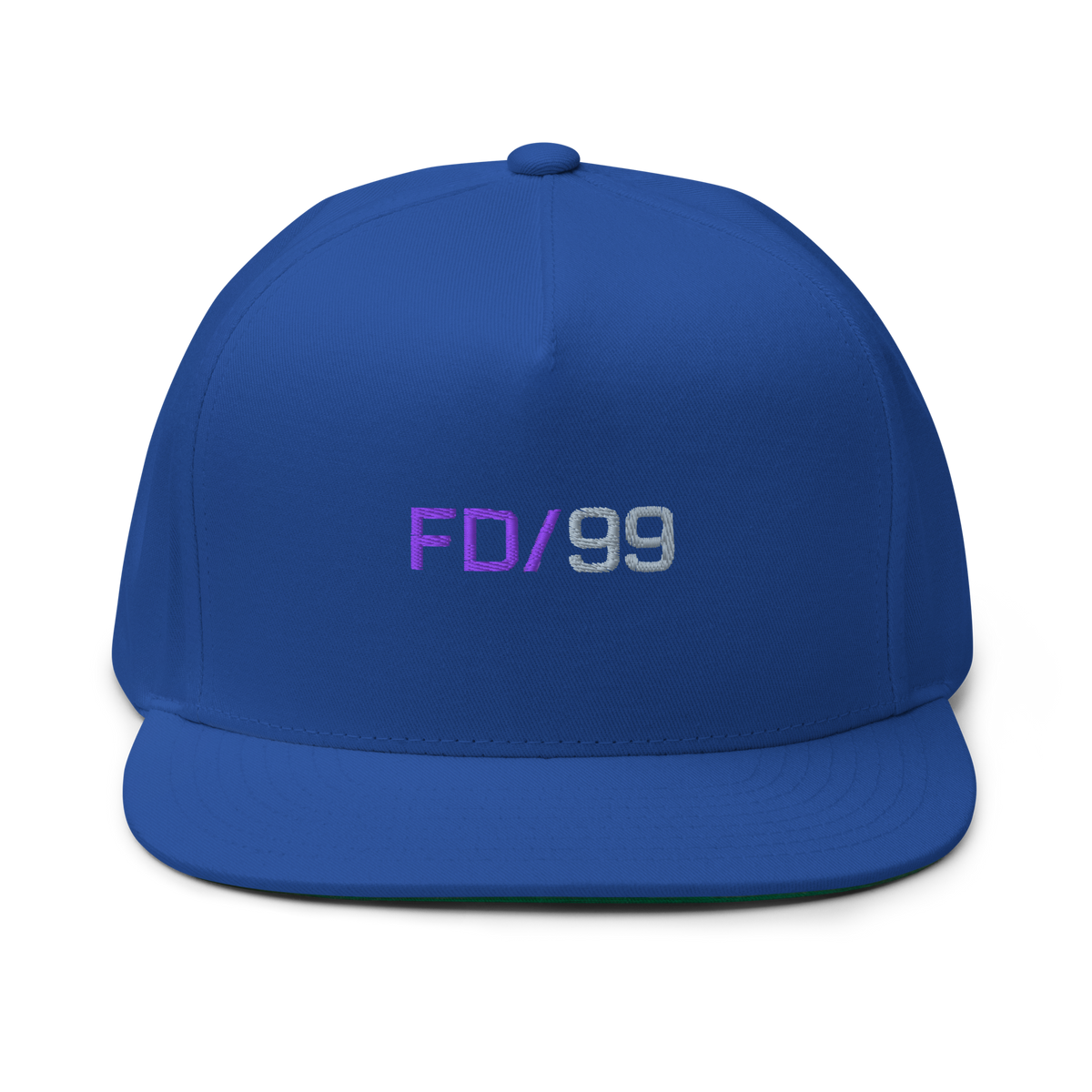 Casquette Flat Future Division — Bleu Roi — vue de face