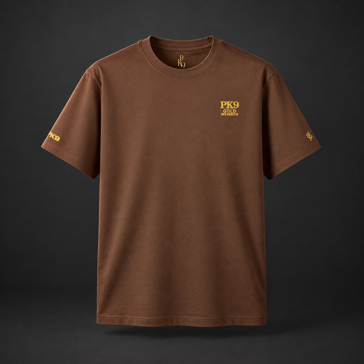 PK9 Gold Member — tee-shirt châtaigne — visuel 1