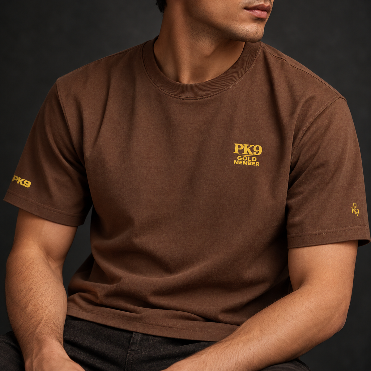 PK9 Gold Member — tee-shirt châtaigne — visuel 3