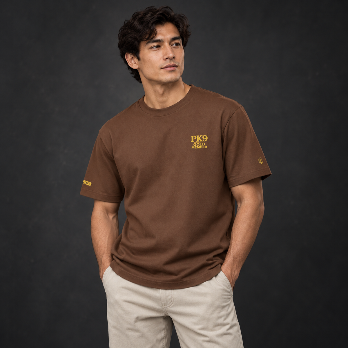 PK9 Gold Member — tee-shirt châtaigne — visuel 4