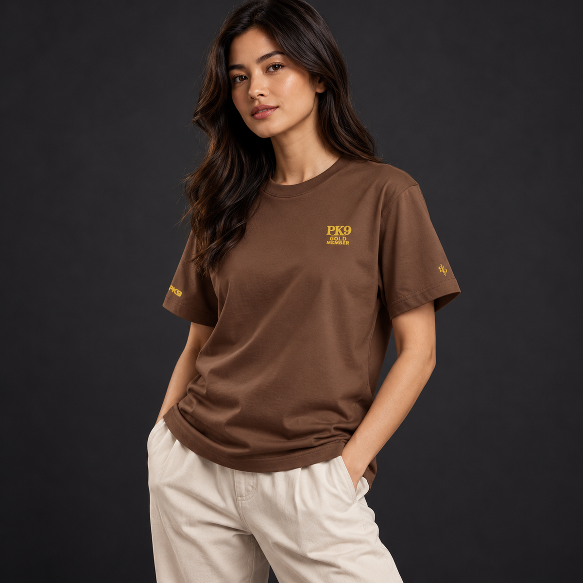 PK9 Gold Member — tee-shirt châtaigne — visuel 5