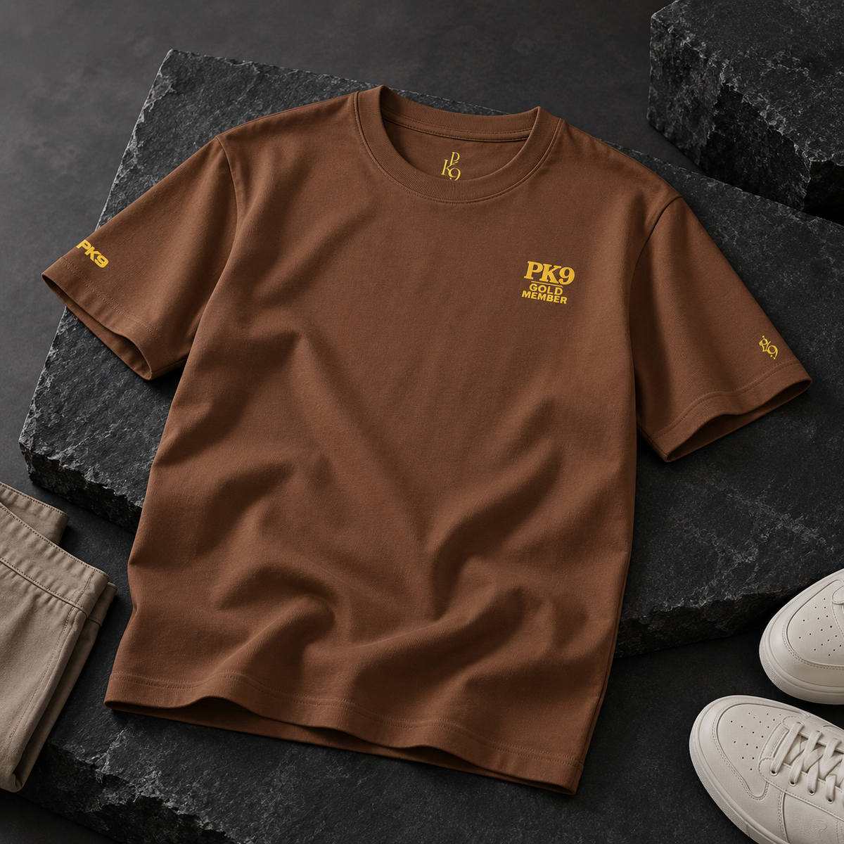 PK9 Gold Member — tee-shirt châtaigne — visuel 6