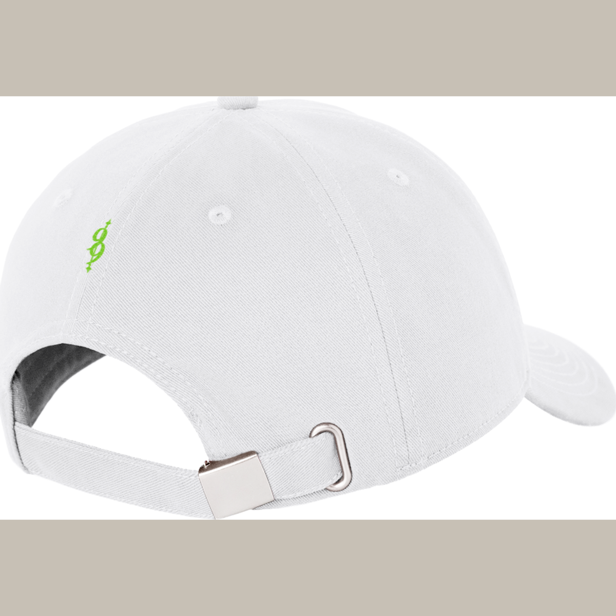 PK9 MONOGRAM 3D IVORY — vue arrière sur fond pierre