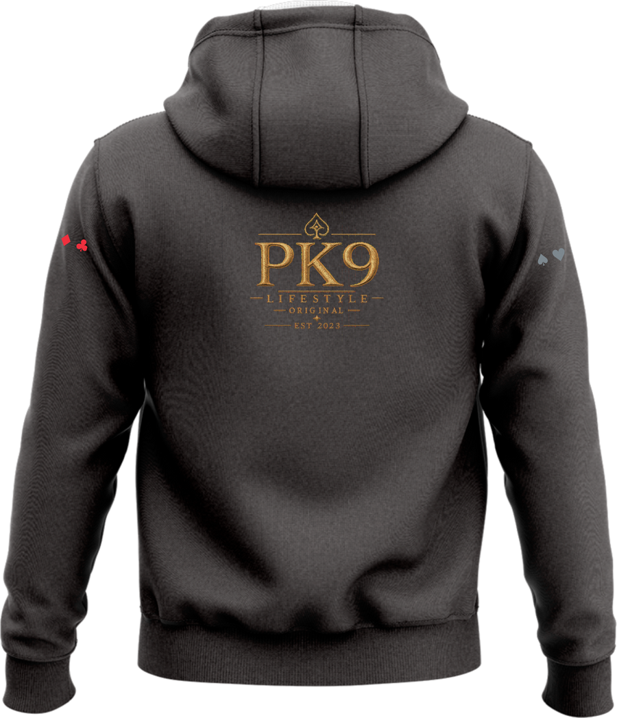 Zipper Deluxe PK9 Ultimate Nine noir chiné — vue de dos