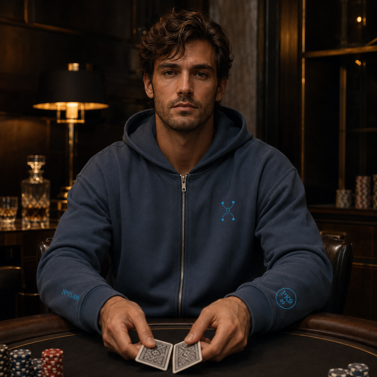 Private Table 09 – homme à la table de poker