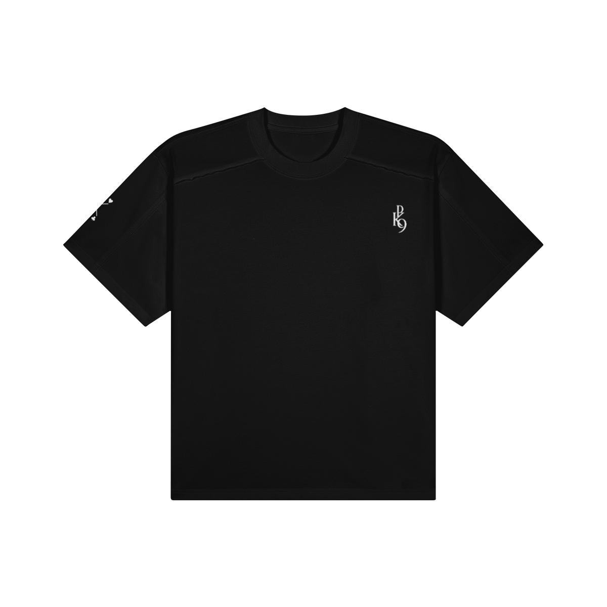 PK9 Gold Club Boxy Tee — Black — vue principale