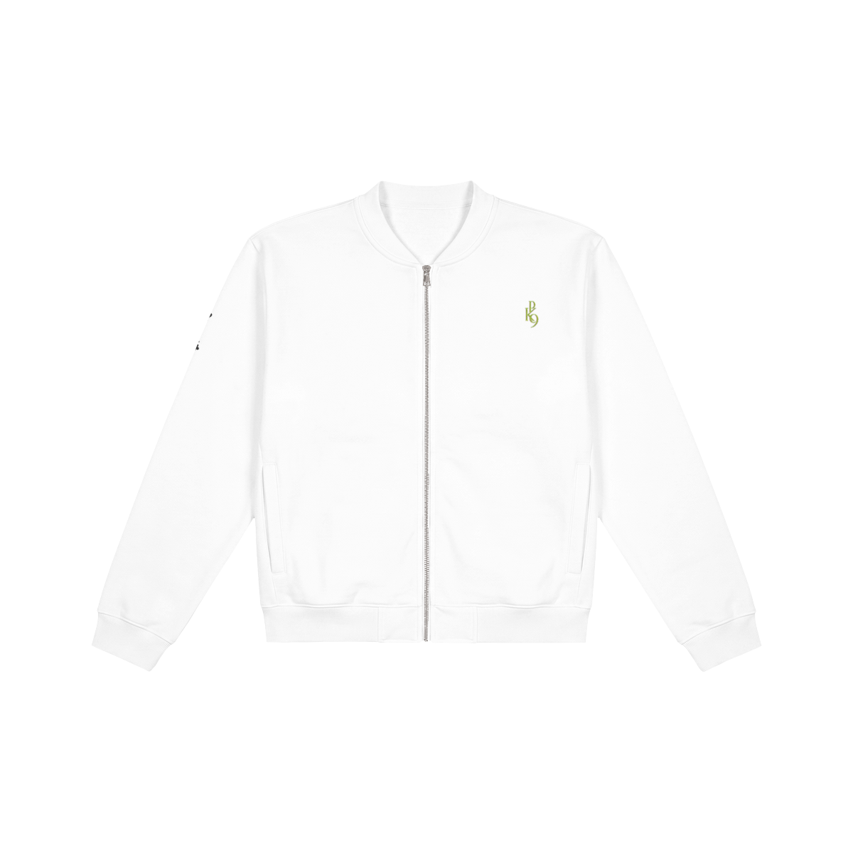 PK9 Gold Signature Bomber — White — vue de face