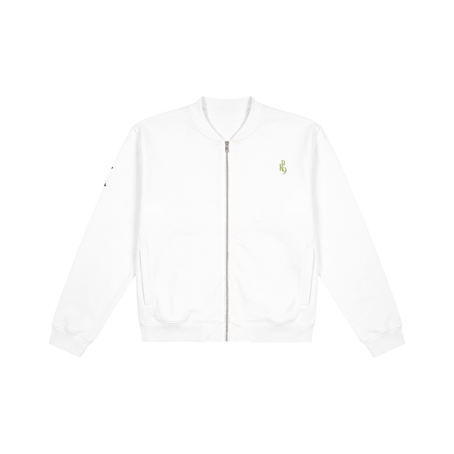 PK9 Gold Signature Bomber — White — vue de face