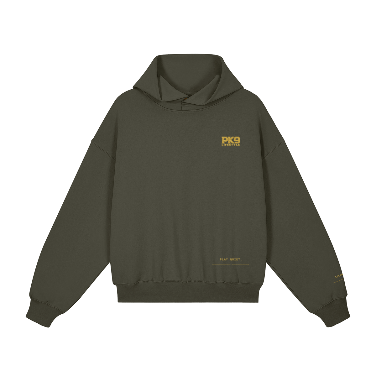 Read The Room Hoodie — Charcoal Gray — Front