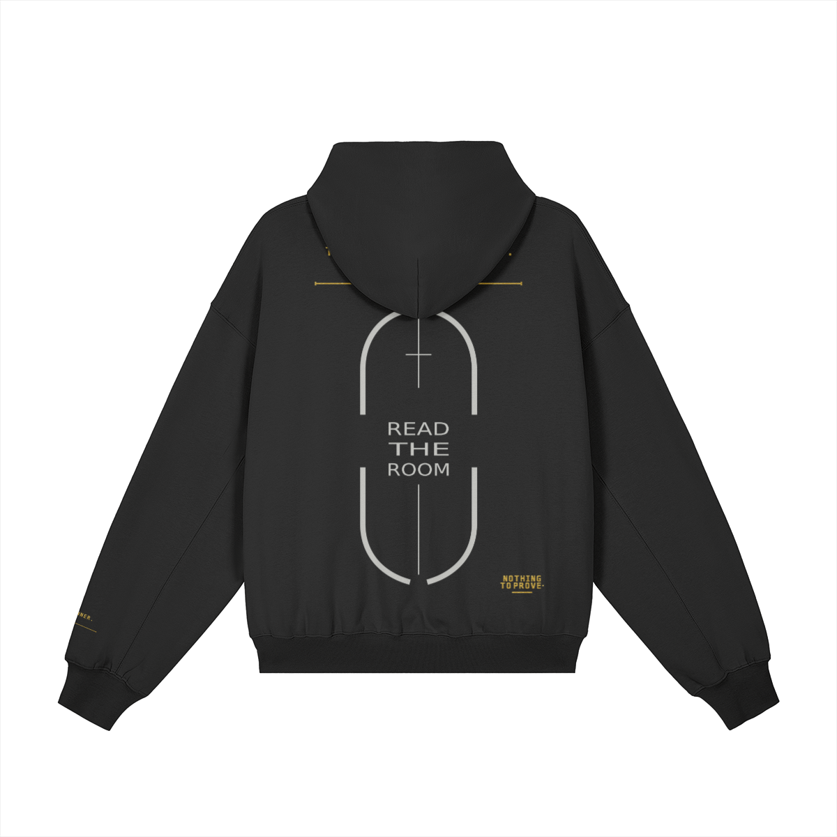 Read The Room Hoodie — Black — Back