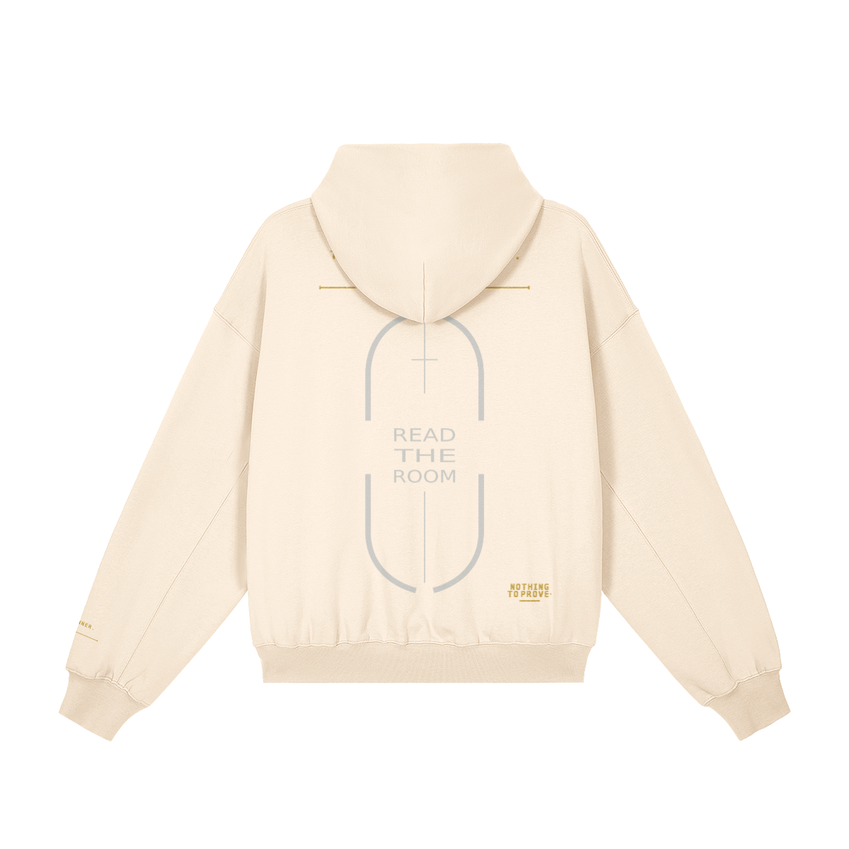 Read The Room Hoodie — Rice Apricot — Back