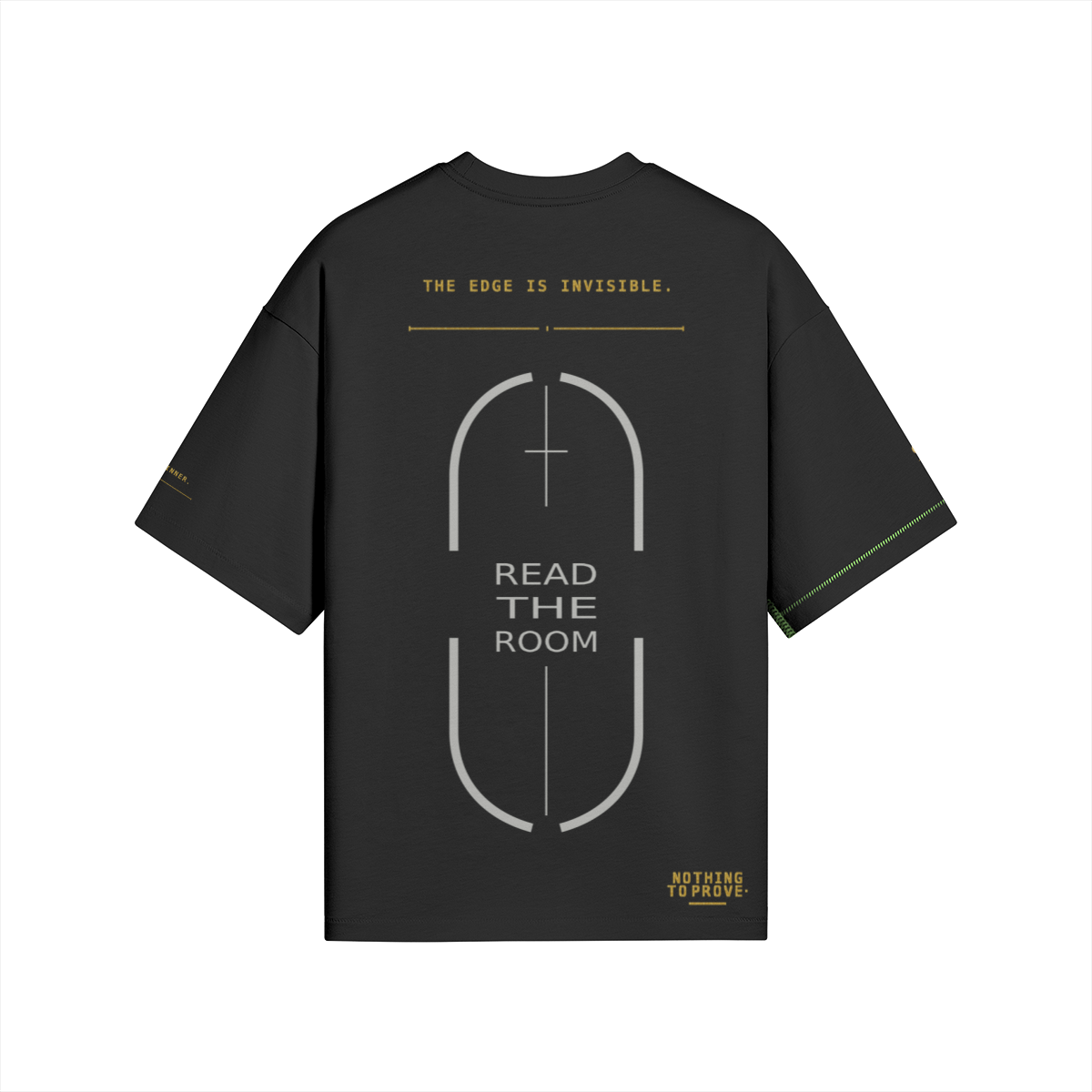 Read The Room Tee — Black — Back