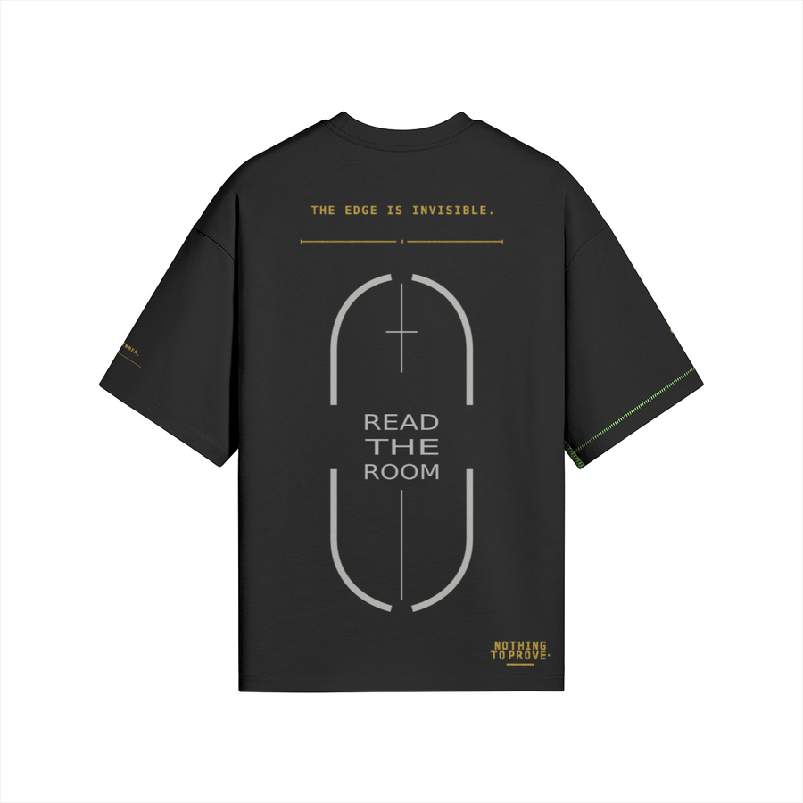 Read The Room Tee — Black — Back