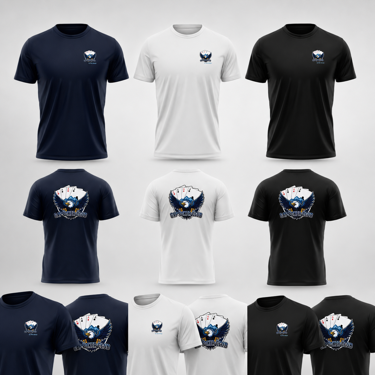 Tee shirt premium Gap X PK9 - Marine Blanc Noir