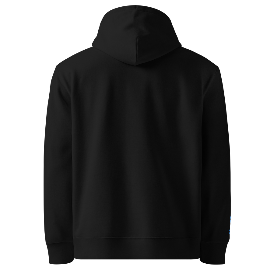 Hoodie Bio Essential — Noir — vue de dos