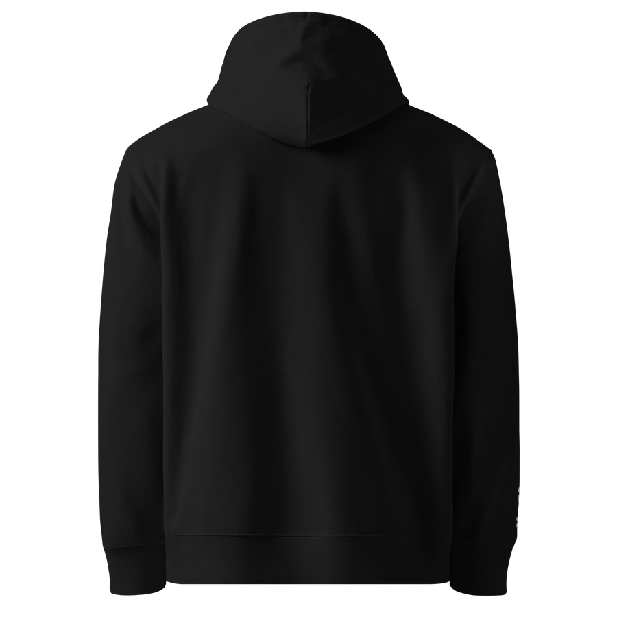 Hoodie Bio Essential Silver Edition — Noir — vue de dos
