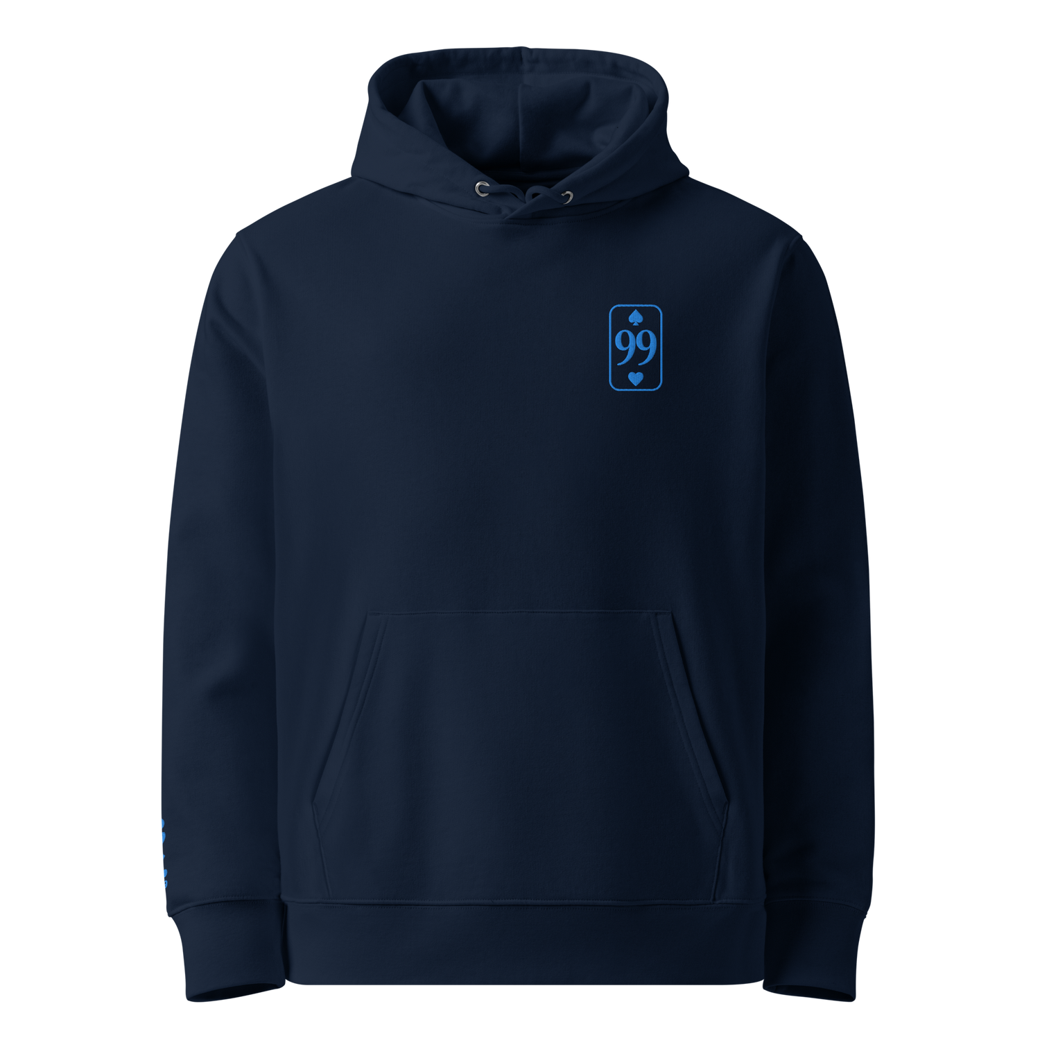 Hoodie Bio Essential — French Navy — vue de face