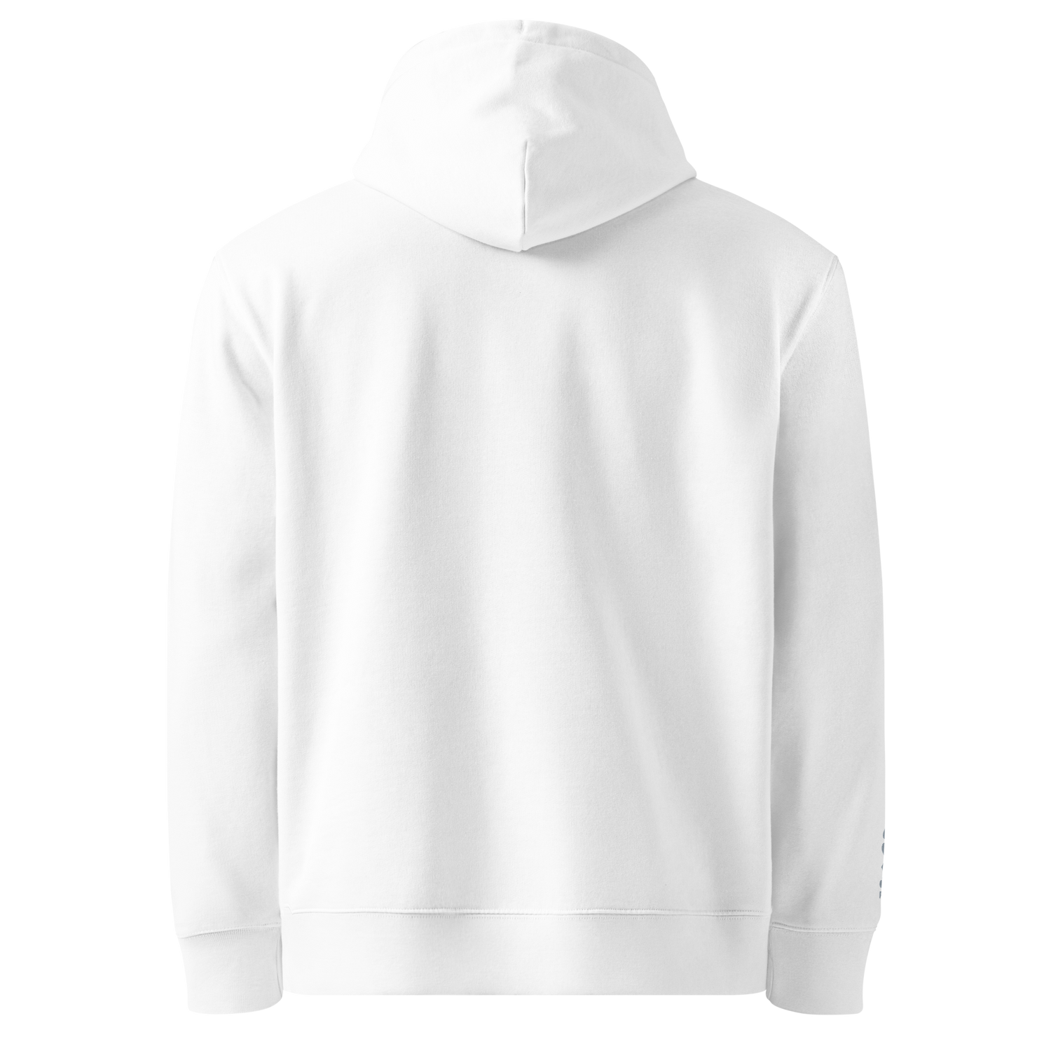 Hoodie Bio Essential Silver Edition — Blanc — vue de dos